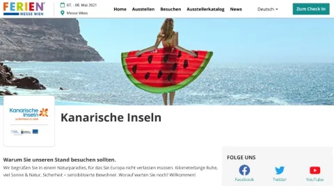 Participación de Islas Canarias en la feria Viena Reed Messe Wien 2021