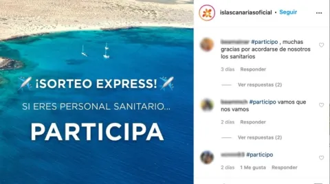 Algunos de los comentarios del personal sanitario participante en el sorteo de Islas Canarias “Entra en fase tranquilidad”