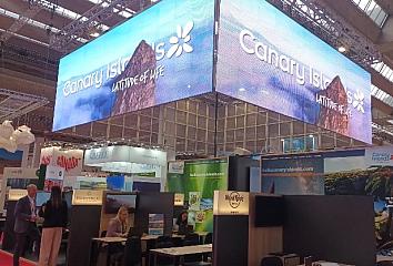 Estand de Islas Canarias en la feria IMEX de Frankfurt