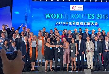The Canary Islands, the winning destination at the World Routes 2018 for the second year running 