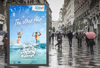 Una de las imágenes de "The other Winter", la nueva campaña internacional de Islas Canarias para el invierno 2021 