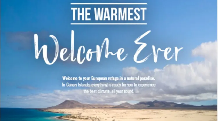 “La bienvenida más cálida de todas”, la nueva campaña internacional de Islas Canarias