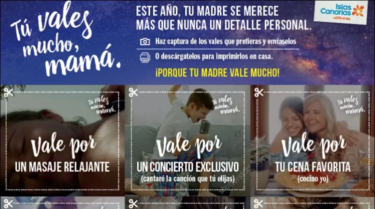 “Tú vales mucho, mamá” es la acción de dayketing de Islas Canarias para celebrar el Día de la Madre